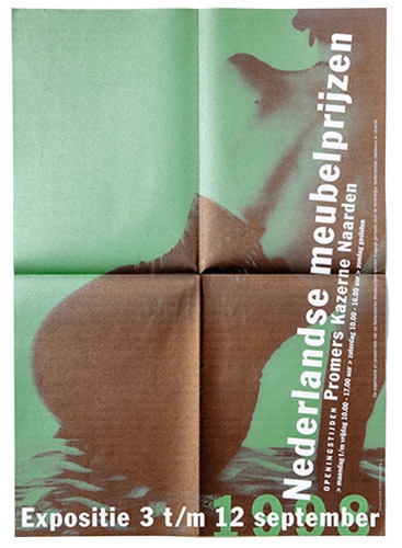 poster voor expositie Nederlandse meubelprijzen 1998