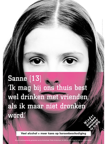 poster voor alcoholcampagne GGD